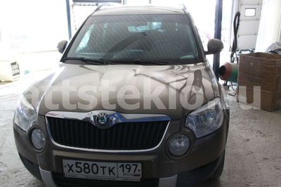 Ремонт скола на лобовом стекле Skoda Yeti